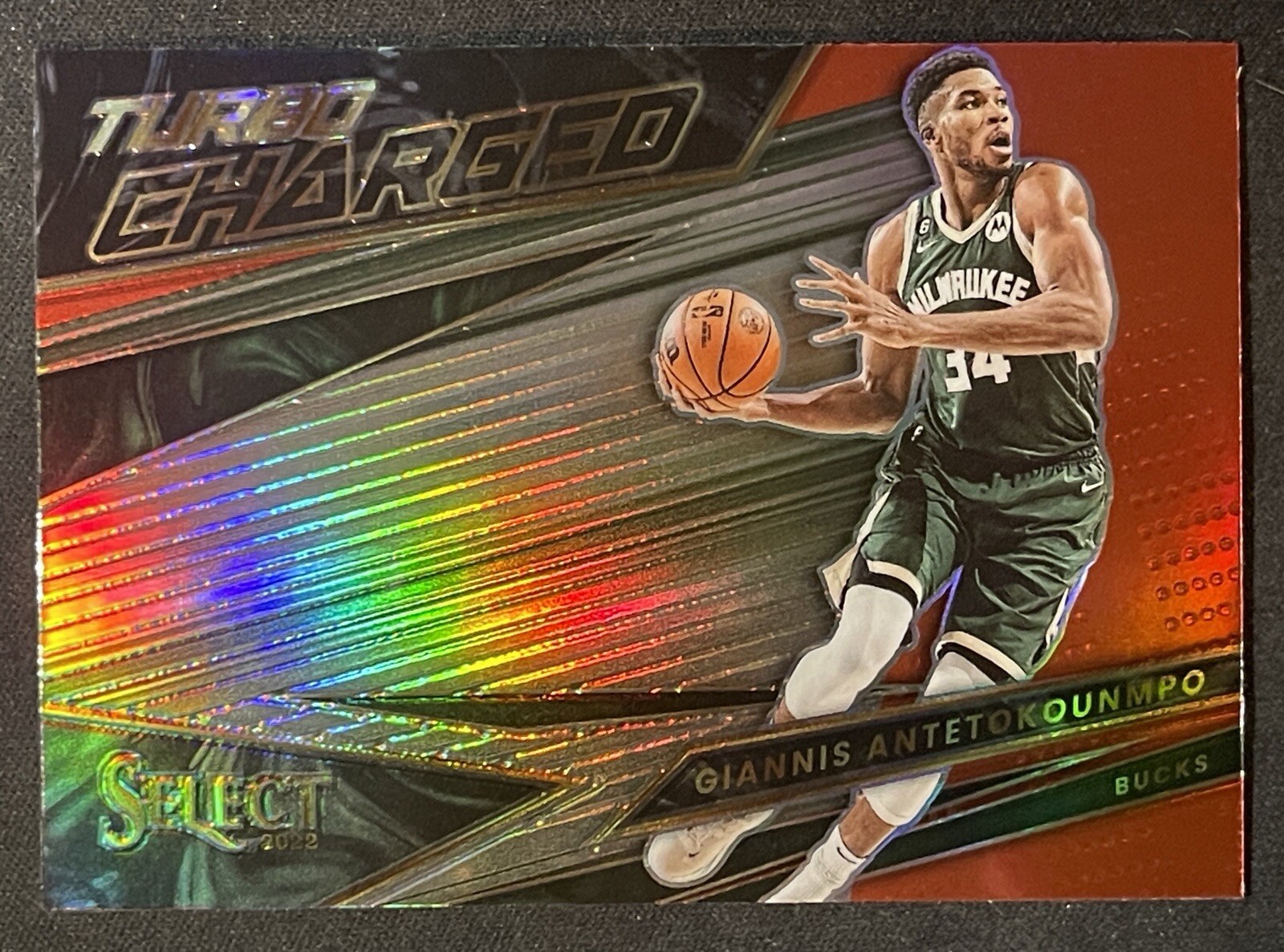 2022-23 Panini Select - Turbocharged Red Prizm #10 Giannis Antetokounmpo
