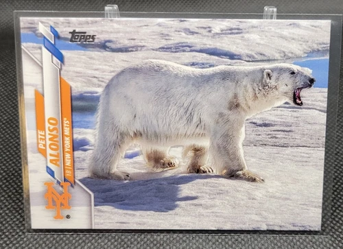2020 TOPPS PETE ALONSO POLAR BEAR #350 SSP - Picture 1 of 2