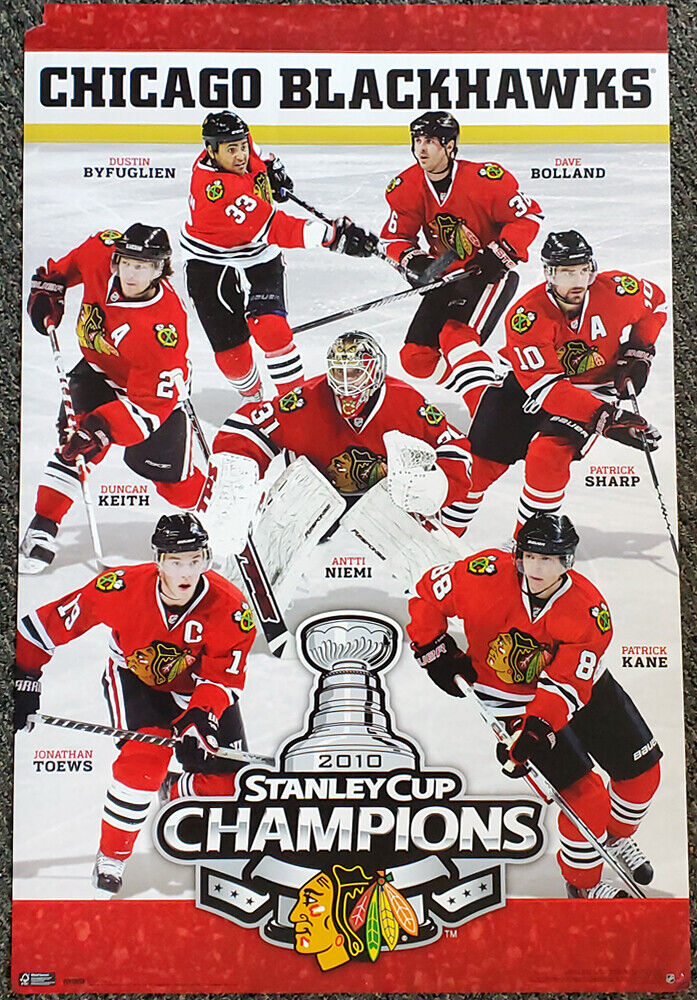 Chicago Blackhawks Stanley Cup 2010 CHAMPIONS 7-Player Chicago Blackhawks Stanley Cup 2010 CHAMPIONS 7-Player