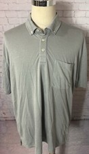 Orvis Short Sleeve Polo Shirt Men's Size XL Gray