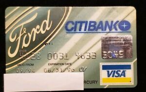 Ford Citibank Visa Card exp 1996 ♡Free Shipping♡ ccb11 | eBay