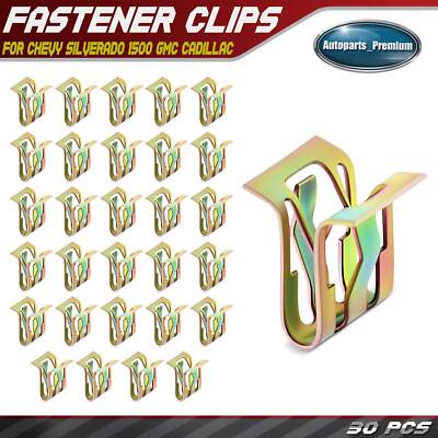 Chevy Clips Radiator 30Pcs 5mm Steel Pillar Trim Radiator Grille Retainer Clips for Chevy ...