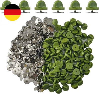 200Pcs/100 Paare Tie Tack Pin Backs mit Blank Pins, Bindungs Heftklammer Kupplun
