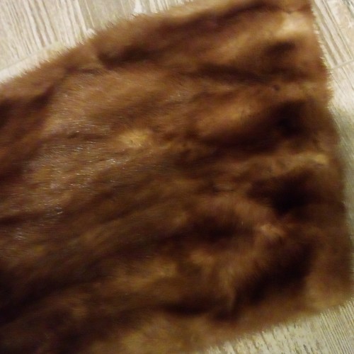 Vintage 1950s Mink Wrap Joseph sekan Chicago Autumn Haze - Picture 3 of 8