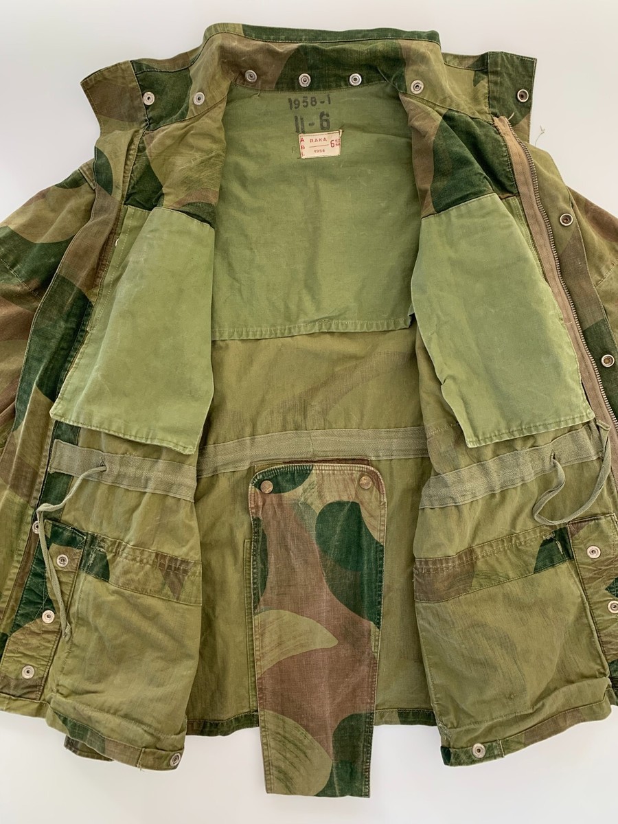 VTG Old Belgian Moon & Balls Jacket Parachutist Commando