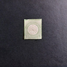 GERMANIA IMPERO - 1872/ AQUILA - 1 KR. VERDE GIALLO (PICCOLO SCUDO), S/GOMMA