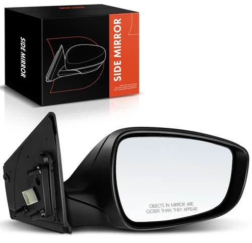 Black Heated Powered Mirror for Hyundai Elantra 2011-2013 Right Passenger Side