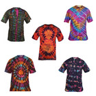Men Tie Dye Lightweight Cotton T-Shirts Festival Hippie Tops