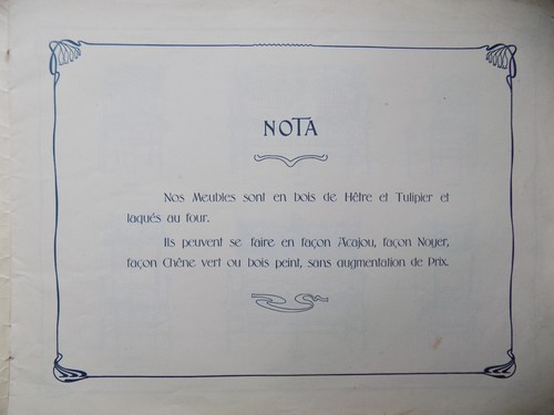 Lot de 4 catalogues ébénisterie meubles de fantaisie et divers art nouveau - Bild 15 von 24