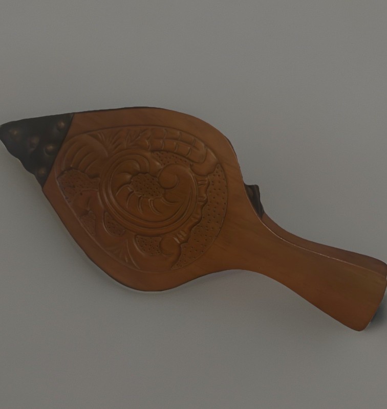 Bellows Vintage Fireplace Wood Leather Blower Antique