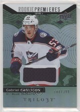 2017-18 Trilogy Rookie Premieres Level 1 Green Foil Jersey Gabriel Carlsson 0c6