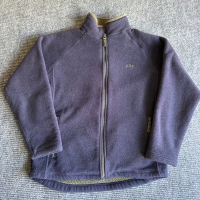 GAP Kids Fleece Jacket XXL Purple Full Zip Sherpa Lined Mock Neck Logo 2602