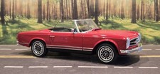 RARE 1:18 Schuco 1963 Mercedes Benz 280 SL Pagoda  Red/ Black Diecast **READ**