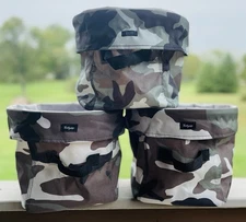 Thirty-One Collapsible Round Utility Tote Camouflage 31 Bags Great Easter Basket