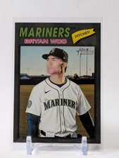 2026 Topps Heritage Dark Gray Border #99 Bryan Woo Seattle Mariners - FREE SHIP