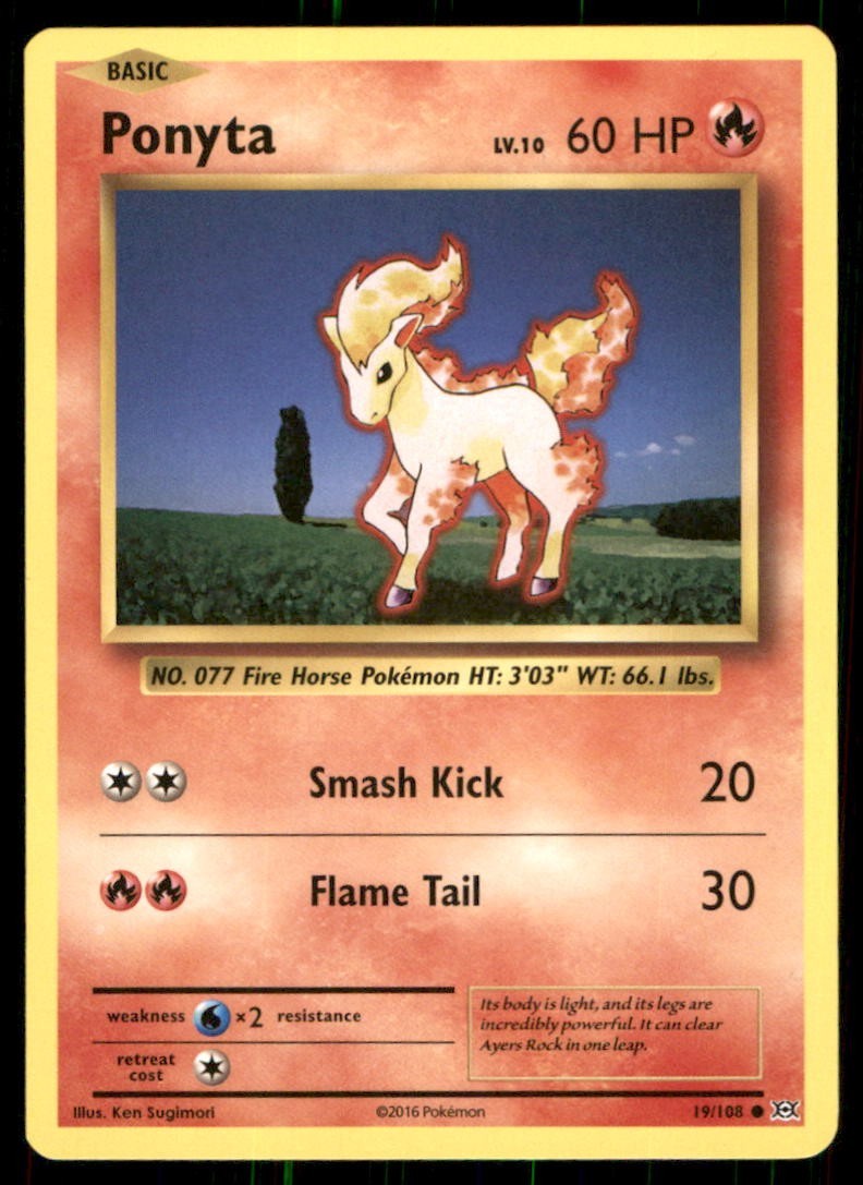 Pokémon TCG Pokémon Ponyta Ponyta Common Regular
