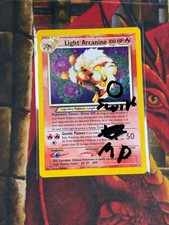 Pokemon TCG Light Arcanine Neo Destiny 12/105 Holo Rare English 100 Swirl MP on eBay
