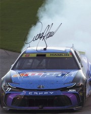 Autographed 2025 Denny Hamlin 11 AMPM Racing - Las Vegas Race Win Victory Burn