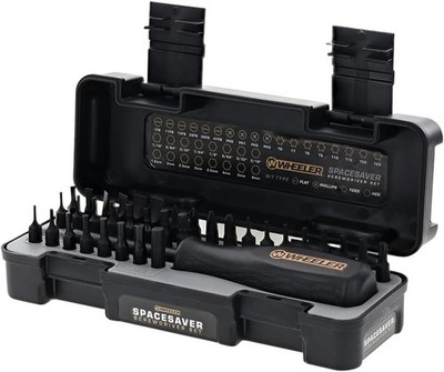 Wheeler Space Saver Gunsmithing Screwdriver Set with 26 Bits and Magnetic Handle