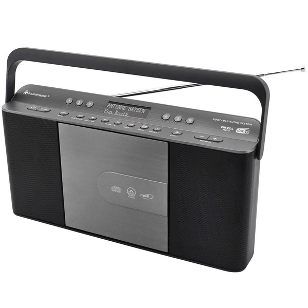 Soundmaster RCD1870SW Dab+ Ukw Digitalradio Cd MP3 Usb Kopfhoereranschluss Grau-image