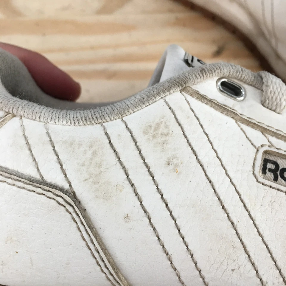 Reebok Shoes Womens 6 Xyro 2.0 Classic Sneakers White Leather Lace Up Low Top - Image 4 of 4