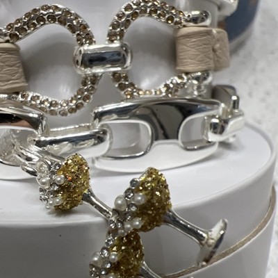 Bomb Party Spring Stacks 2026 Cheers To The Good Life Champagne Tower Bracelets