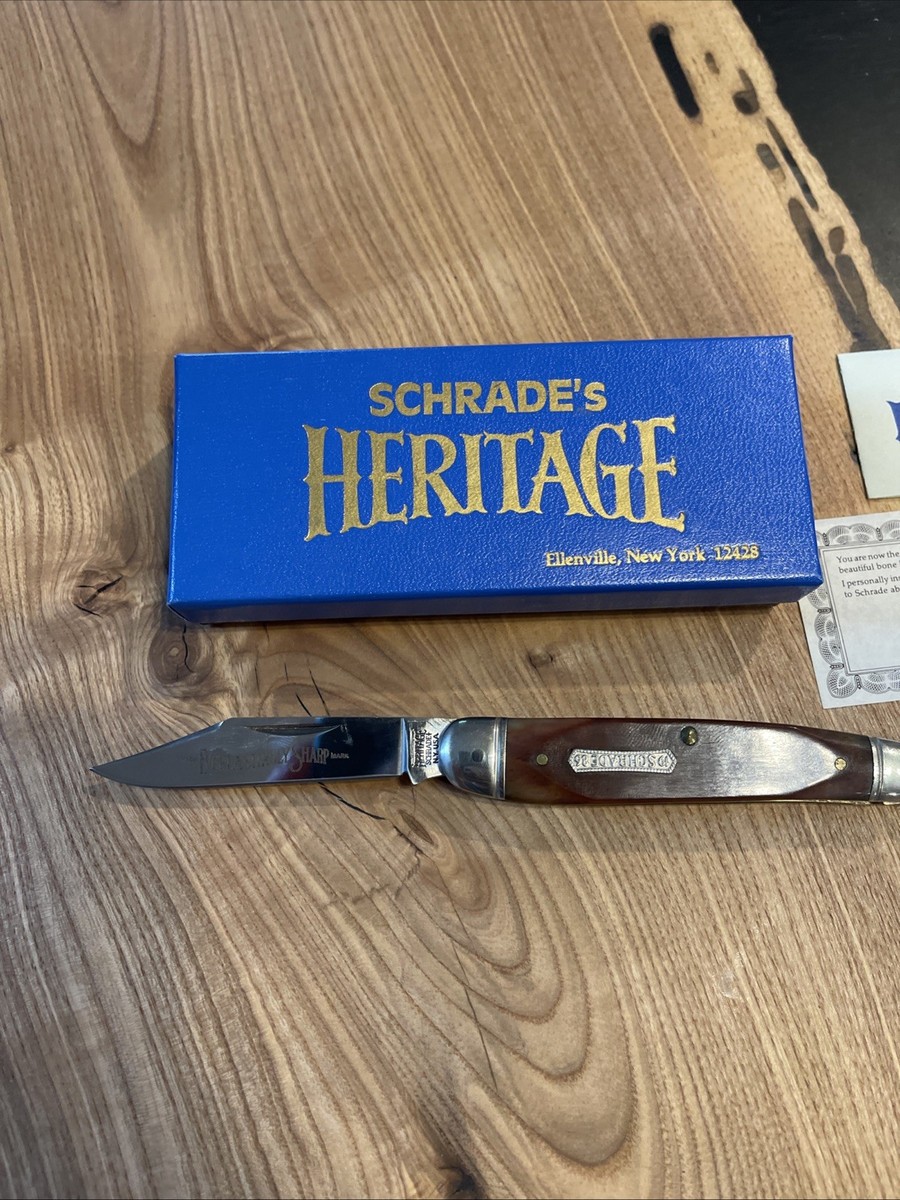 Schrade's HERITAGE Pocket Knife 6041 Dated 1986 on Shield | eBay