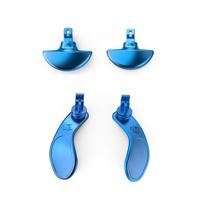 4x Blue Stainless Steel Back Button Paddles For PS5 Edge Controller Accessory