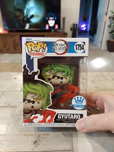 Funko Pop! Animation Demon Slayer #1754 Gyutaro BLOOD ATTACK Funko Exclusive