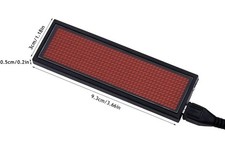 Shenzhen LeSun LED-Namensschild  Rot  44 x 11 Pixel (B x H x T) 93 x 30 x 6 m...