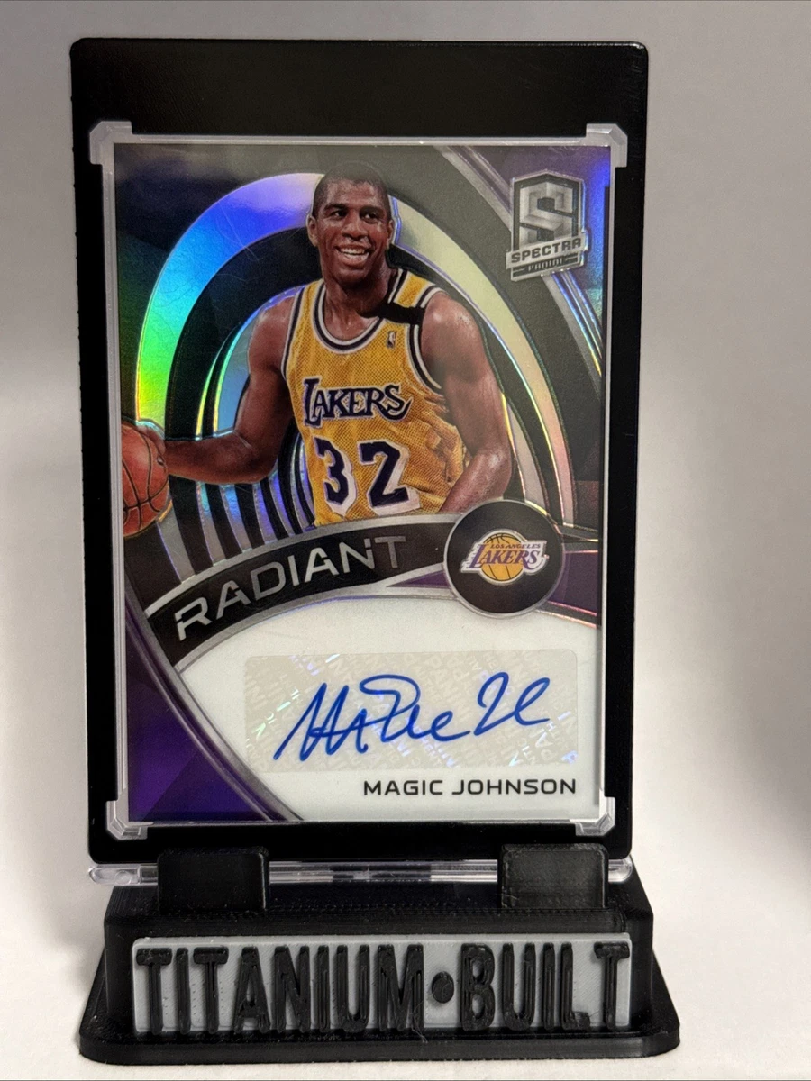 Panini Magic Johnson Basketball Autographed Sports Trading Cards