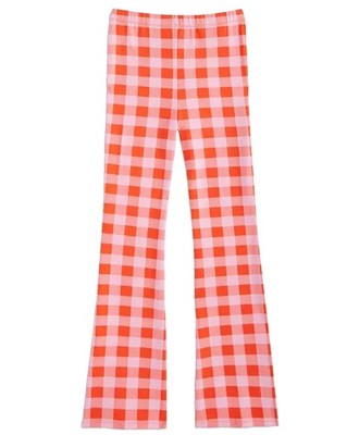 NEW Epic Threads Girls Gingham Flare Pink/Red Pull-On Elastic Waist L(14-16)