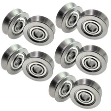 10Pcs V623ZZ Groove Guide Pulley Rail Ball Bearings For Linear Motion System A