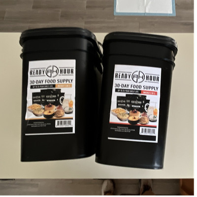Ready Hour Freeze-Dried 30-Day Food Sealed Bucket 25-Year Shelf Life