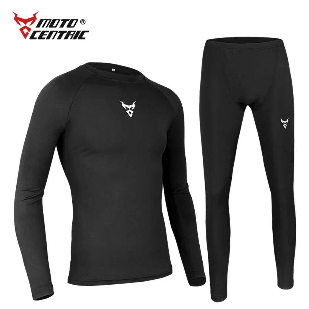 Quick Dry Motorcycle Base Layer Set MOTOCENTRIC Mens Tops Pants Long Johns