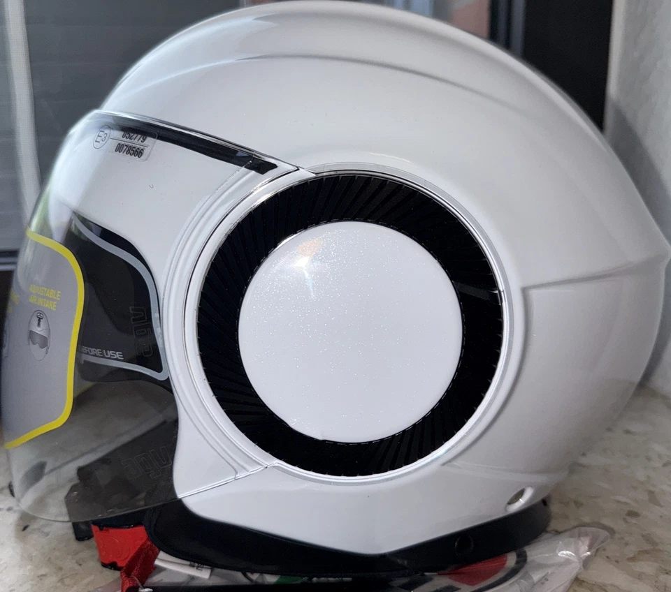AGV Motorradhelm Orbyt Solid Weiß in Größe XL - Bild 2 von 4