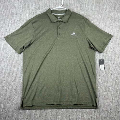 Polo de golf Adidas Performance brezo para hombre talla XL verde oliva
