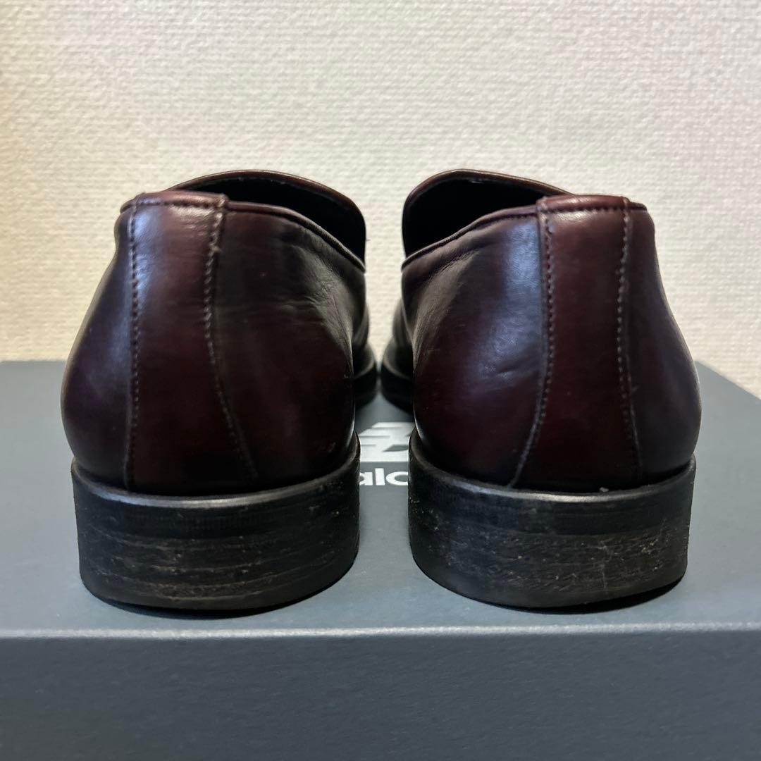 Giorgio Armani Leather Loafers Dark Burgundy 25cm Made in Italy Excellent Condi image 6