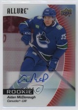 2023-24 Upper Deck Allure Rookies Red Rainbow Aidan McDonough #125 Auto 12cy