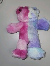 Build A Bear 9" Tie Dye Pink Purple Blue Frog Buddies Mini Smallfry Buddy RARE