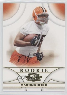 2008 Donruss Threads Rookie 80/299 Martin Rucker #215 Rookie Auto RC 0v1