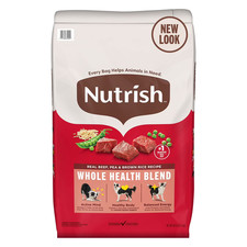 Rachael Ray Nutrish Real Beef, Pea & Brown Rice, Dry Dog Food, 50 lbs. 1.60 per pound