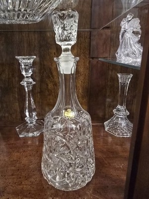 Kristal Zaječar lead crystal decanter, produced in Serbia.