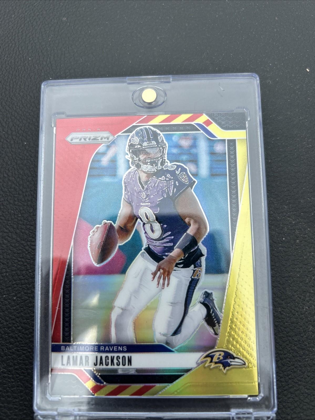 2024 Prizm Lamar Jackson Prizms International Red & Yellow #19 (34/44)