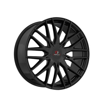 1 X Cavallo CLV-45 Gloss Black 18X8 4x100/4x114.3 74.1 Hub 35 Offset Black
