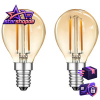 E14 LED Vintage GlüHbirne 2W 2700K Warmweiß 180 Lumen 2 StüCk Retro Beleuchtung