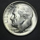 1950 S Roosevelt Dime - Uncirculated - Silver - 10C