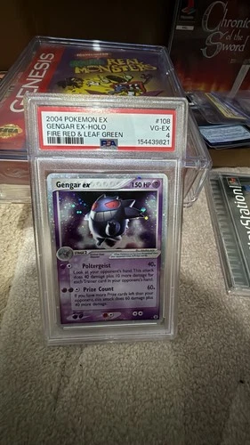 PSA 4 2004 POKEMON EX FIRE RED & LEAF GREEN #108 GENGAR EX-HOLO