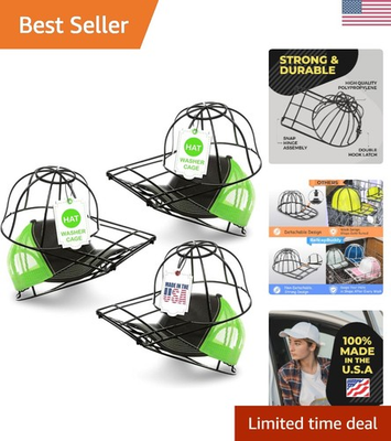 #ad #ad amp; Patented 3 Pack Baseball Hat Washer Cage for Washing Machine Dishwasher Ki... $39.99