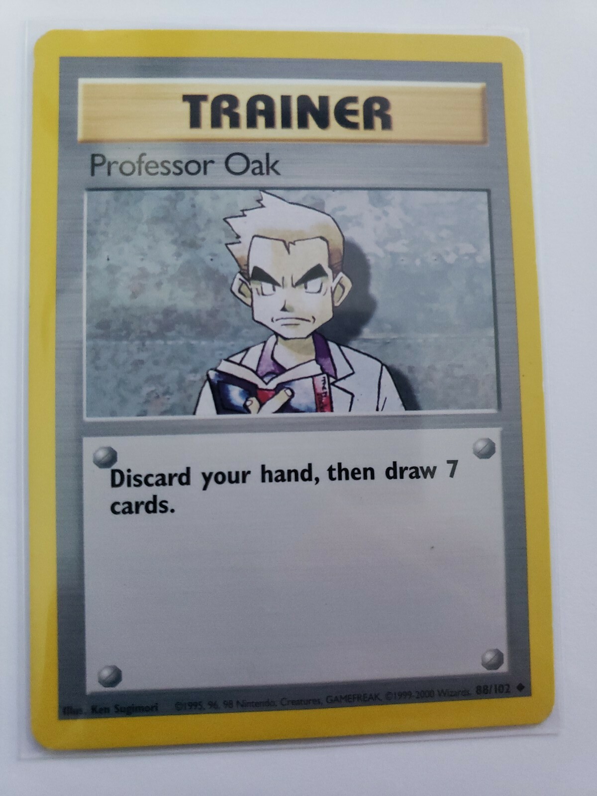 Pokemon Base Set 1999 Trainer Professor Oak LP 88/102 TCG Card Game Unlimited